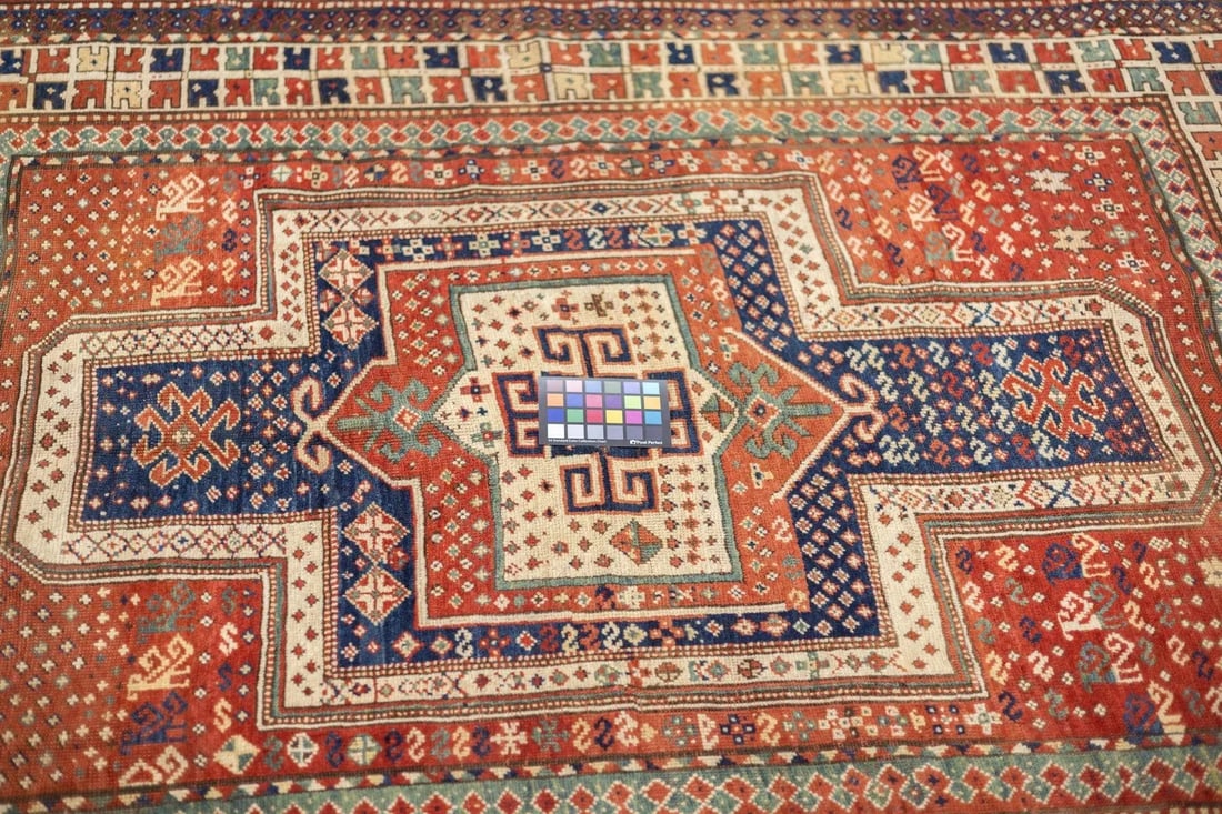 Antique Caucasian Kazak Rug 5'1'' X 6'10'' - 9