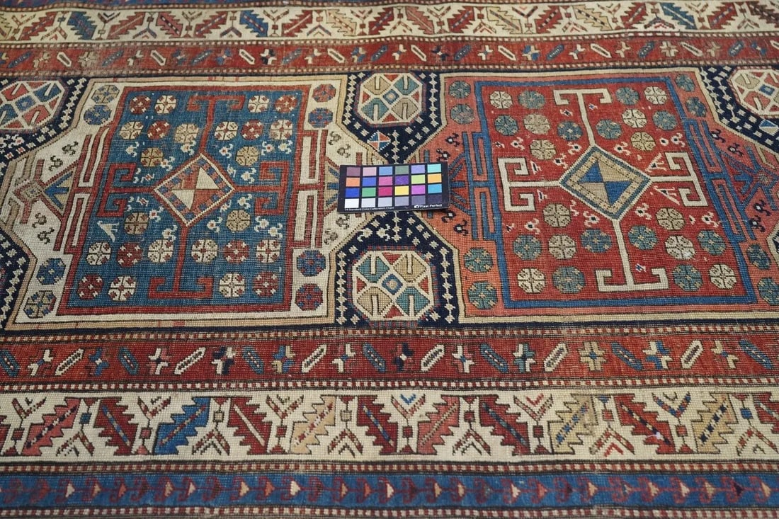 Antique Caucasian Rug 3'7'' x 9'3'' - 11