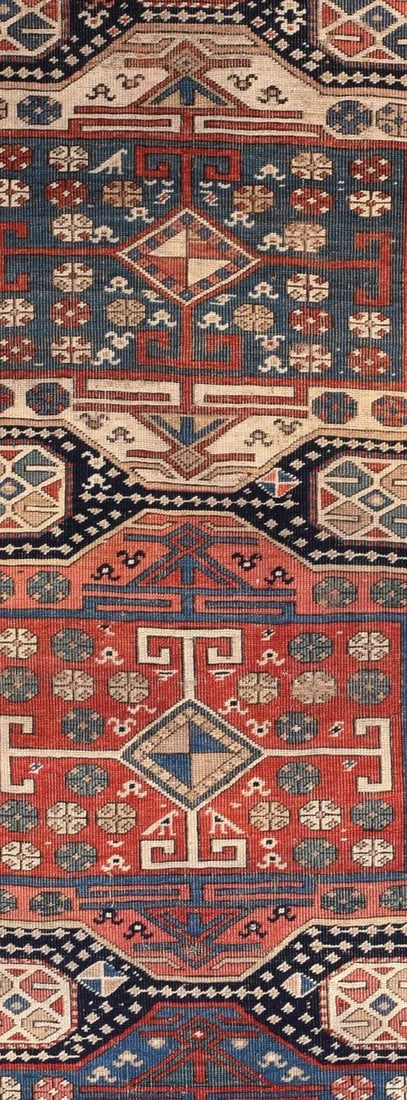 Antique Caucasian Rug 3'7'' x 9'3'' - 5