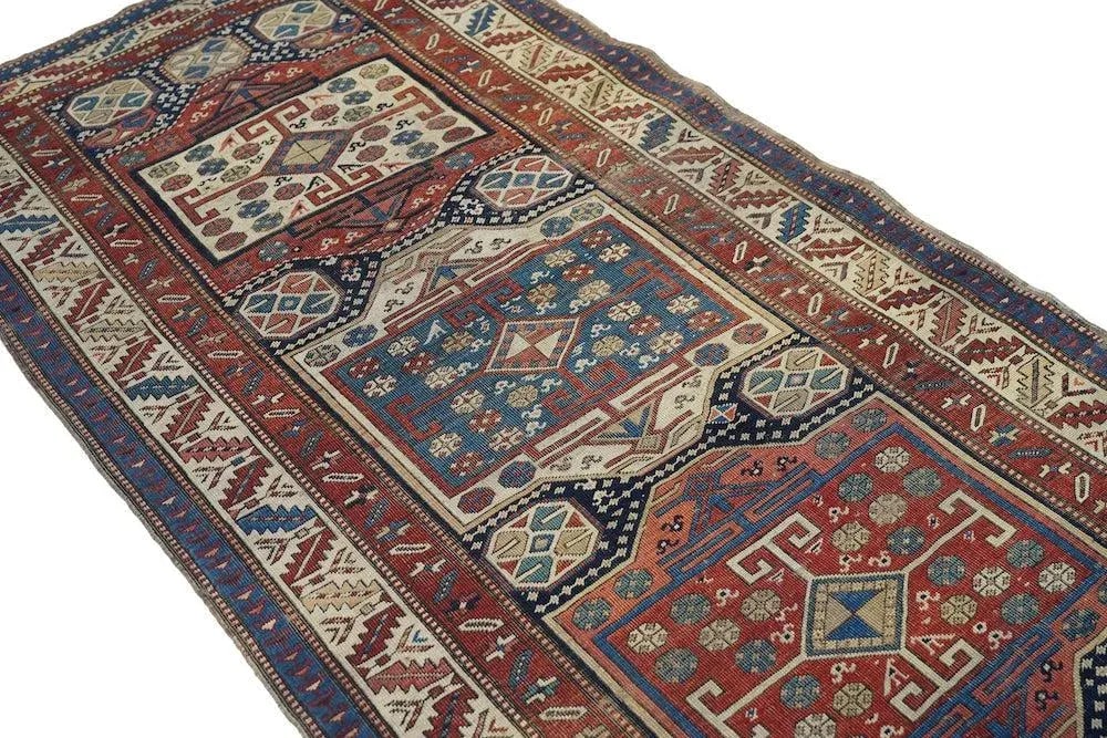 Antique Caucasian Rug 3'7'' x 9'3'' - 8
