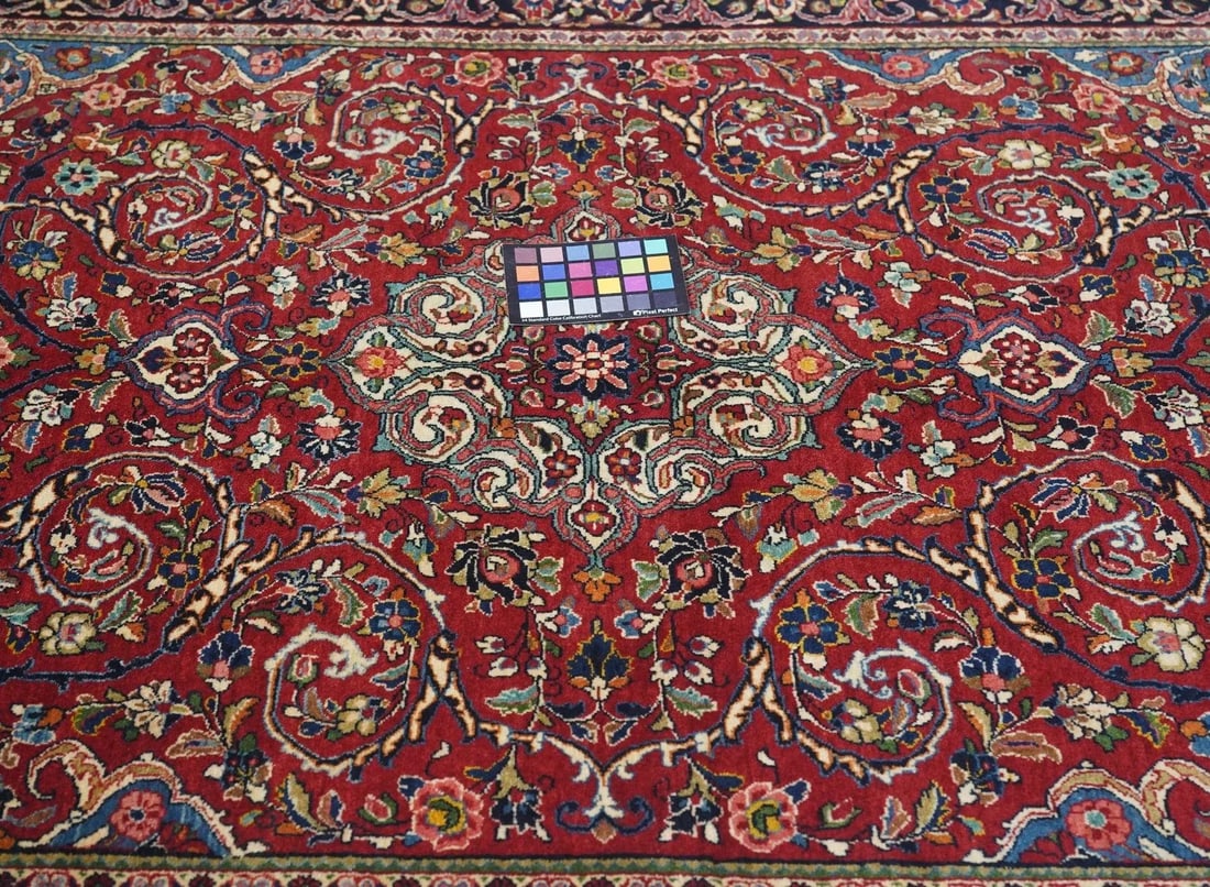 1940s Vintage Sarouk Rug 4'2'' x 6'6'' - 11