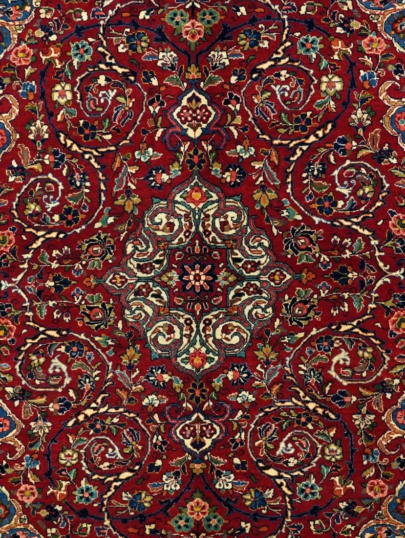 1940s Vintage Sarouk Rug 4'2'' x 6'6'' - 3