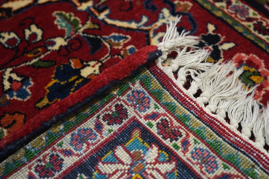 1940s Vintage Sarouk Rug 4'2'' x 6'6'' - 8