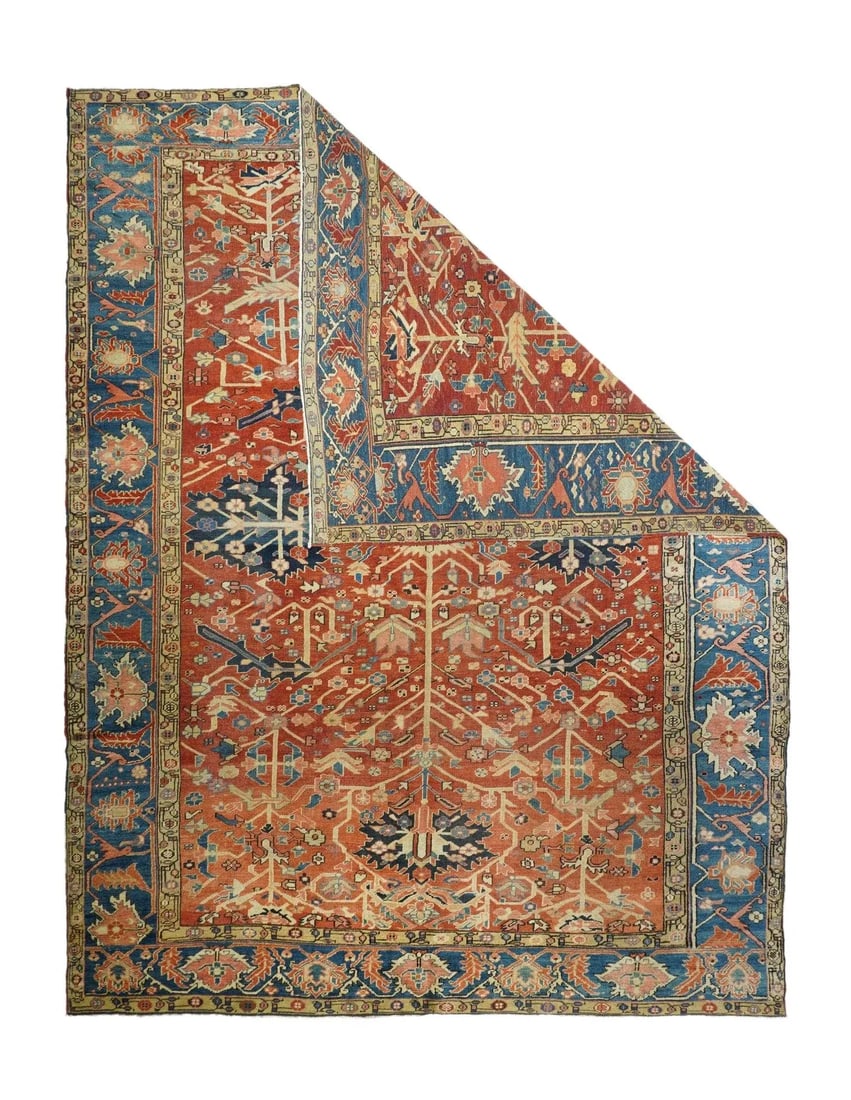 Late 18th Century Antique Serapi Rug 10'1'' x 13'5'' - 4