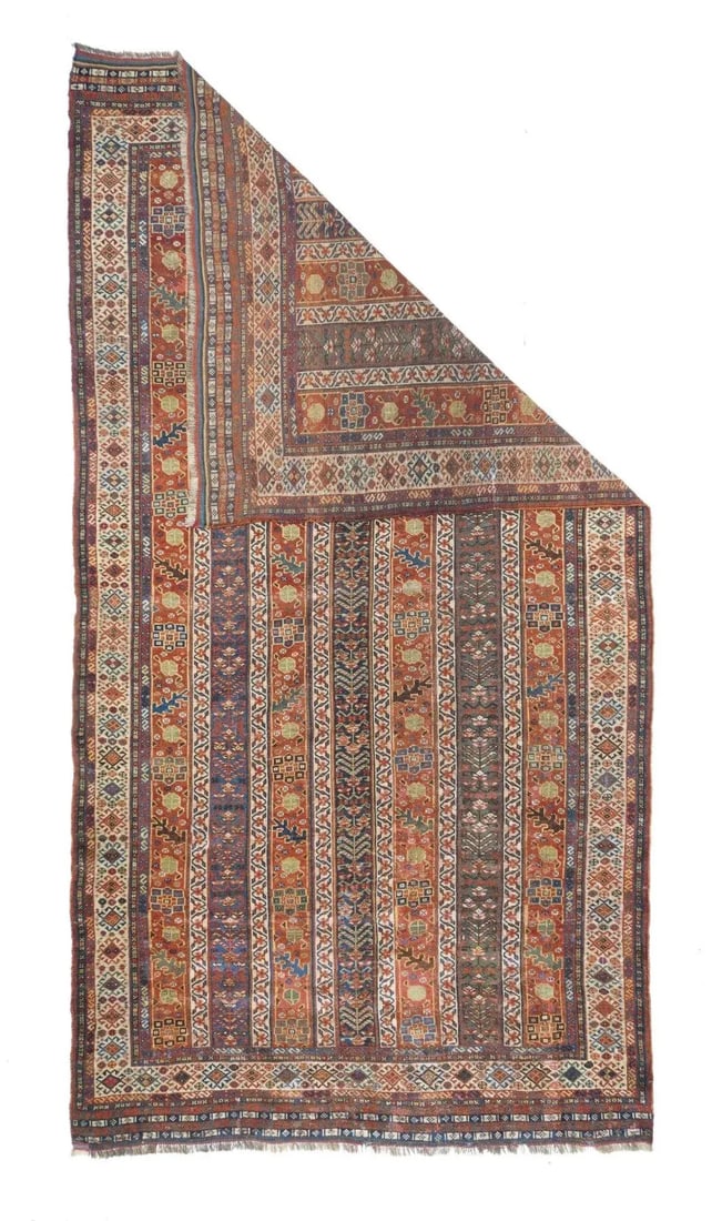 Late 18th Century Antique Khamseh Rug 5'0'' x 9'5'' - 5