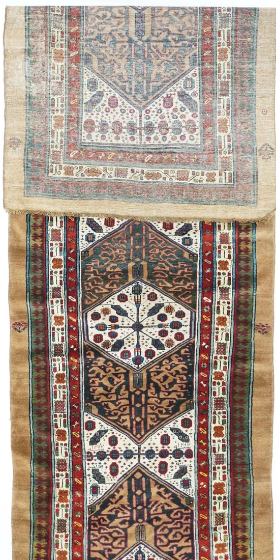 Late 18th Century Antique Bakshayesh Runner 3'8'' x 13'7'' - 3
