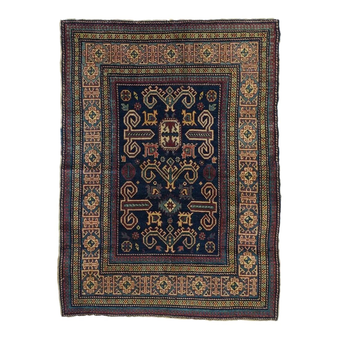 Antique Perpedil Rug 3'2'' x 4'3'': Antique Perpedil Rug 3'2'' x 4'3''. Condition: Alterations: Unknown Imperfections: Some Imperfections Condition Notes: Good Dimensions: Height: 0.01 in. Width: 38 in. Depth: 51 in. Category: Rugs