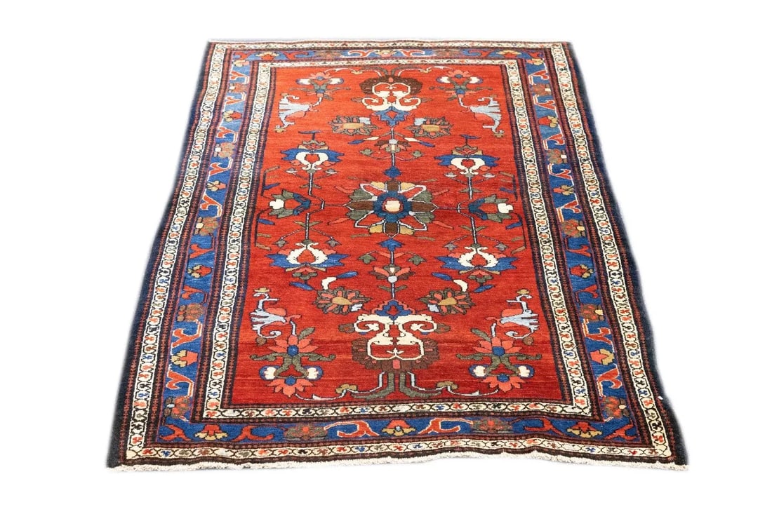 Antique Persian Farahan Rug 3'6'' x 5' - 3