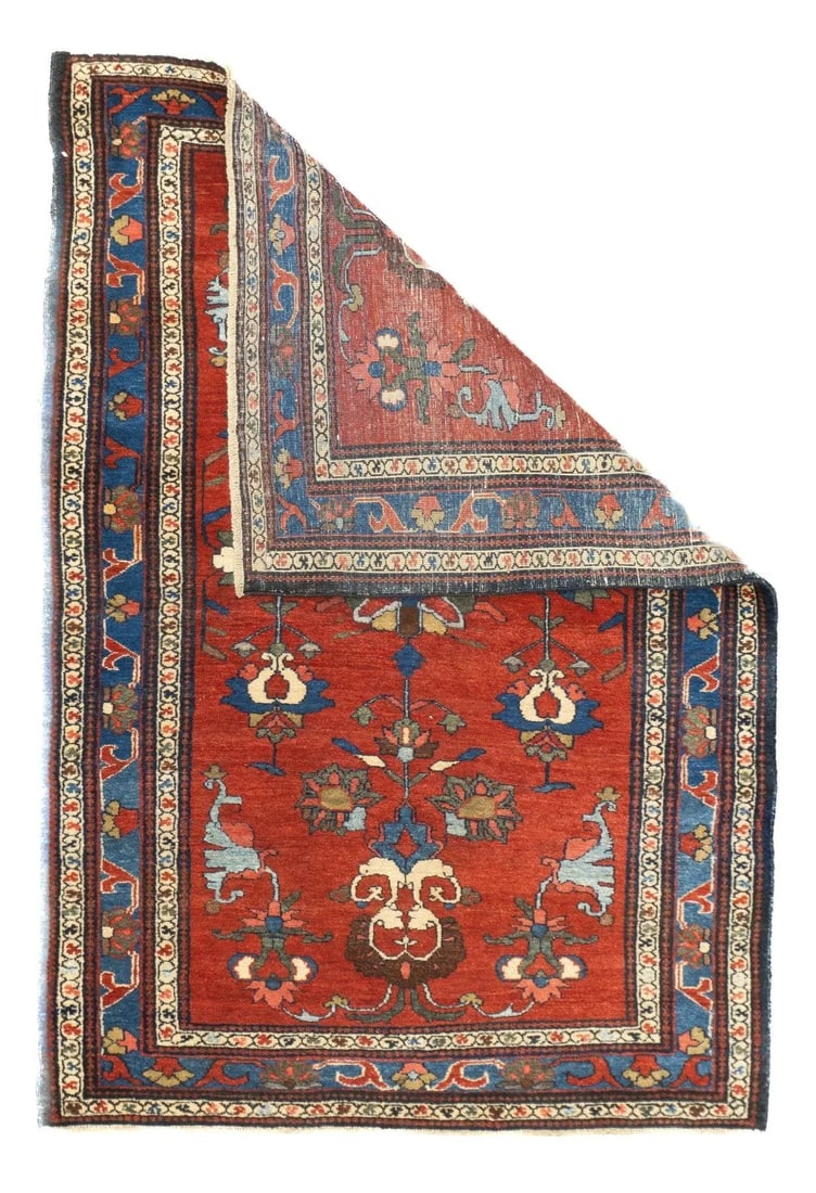 Antique Persian Farahan Rug 3'6'' x 5' - 5