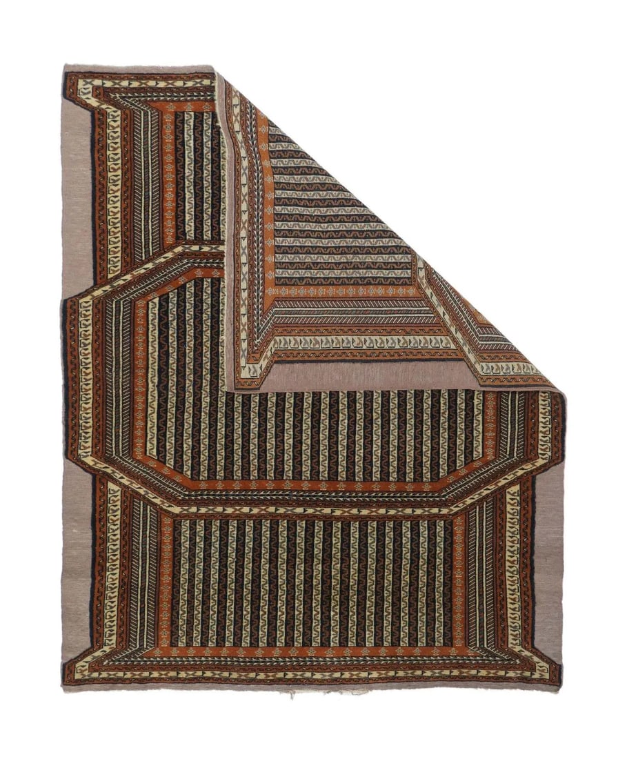 Vintage Ghouchan Rug 3'9'' X 4'10'' - 2