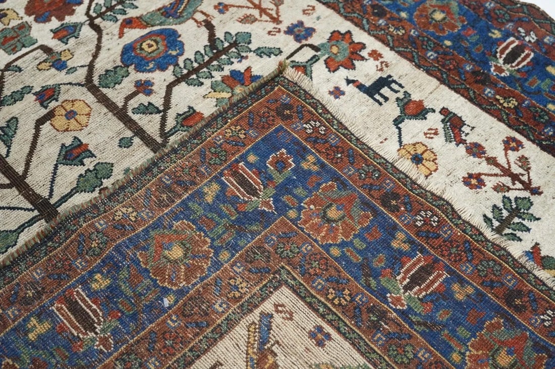 Antique Afshar Rug 5'2'' x 6'4'' - 2