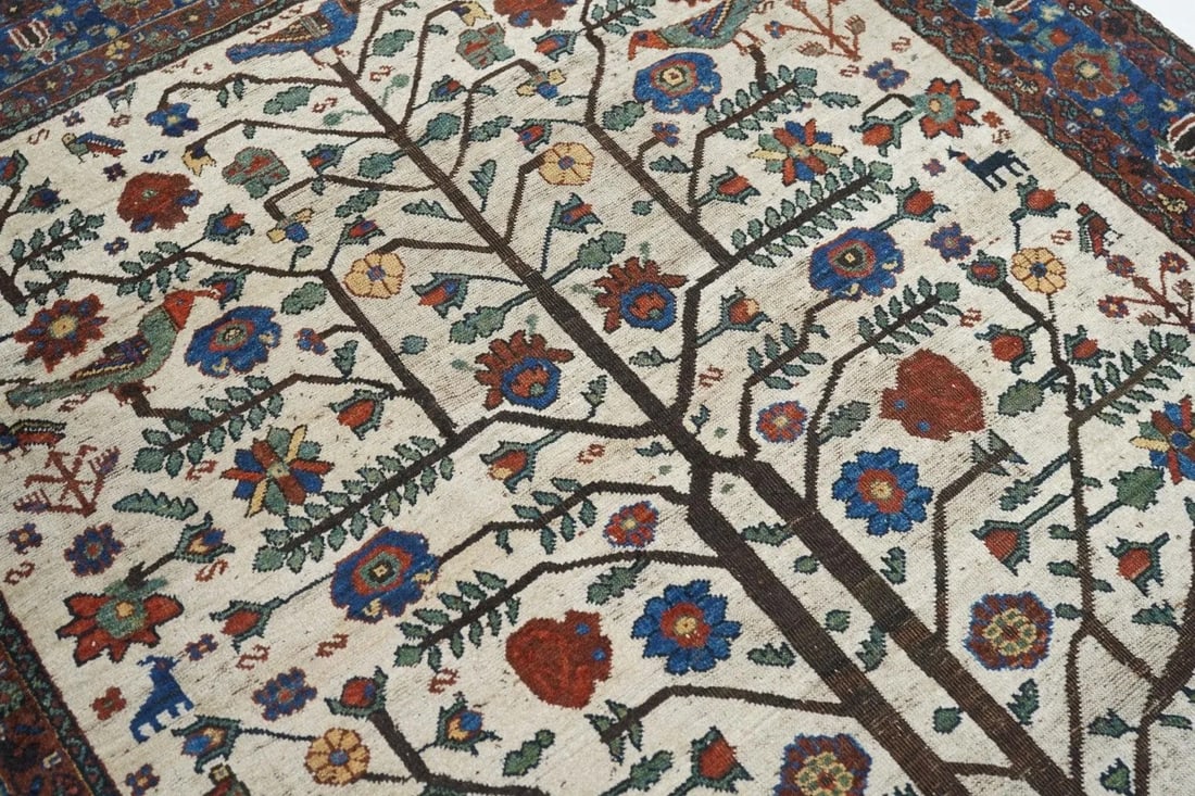 Antique Afshar Rug 5'2'' x 6'4'' - 8