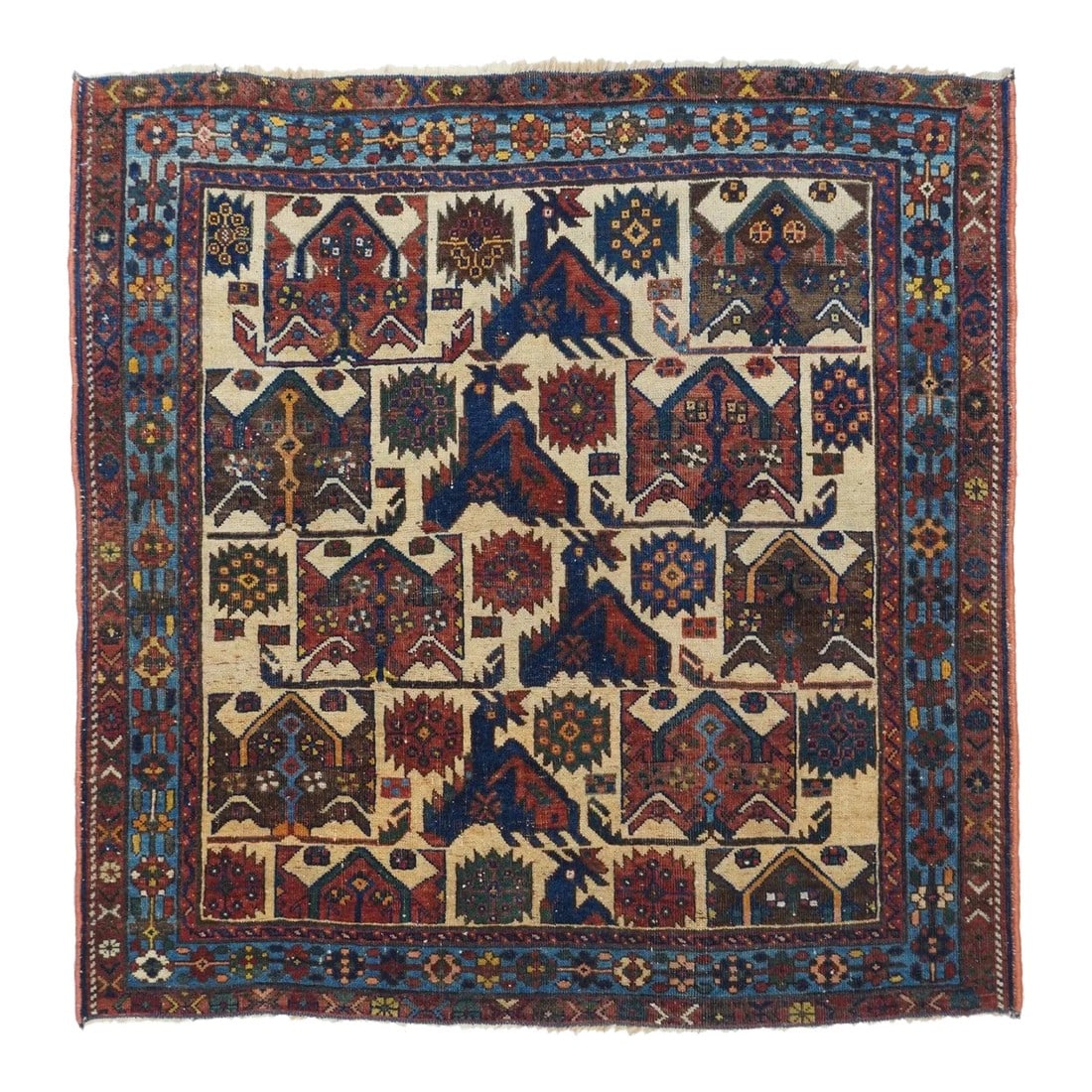 Antique Afshar Rug 3'5'' x 3'7'' (1 of 10)