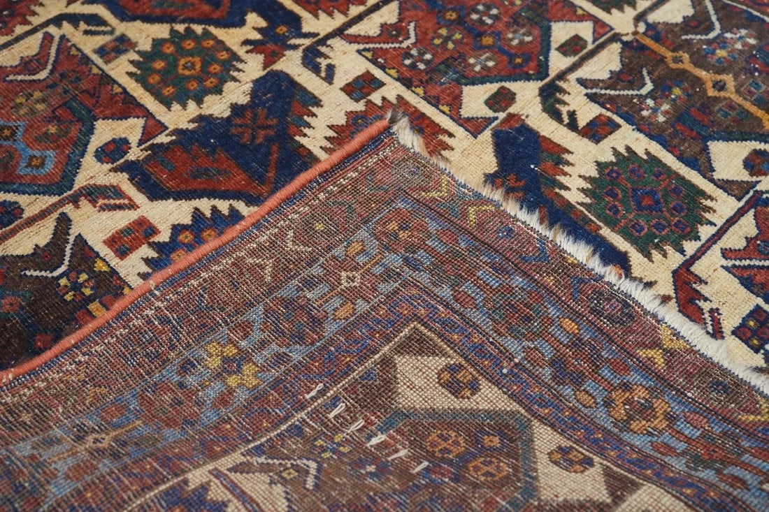 Antique Afshar Rug 3'5'' x 3'7'' - 2