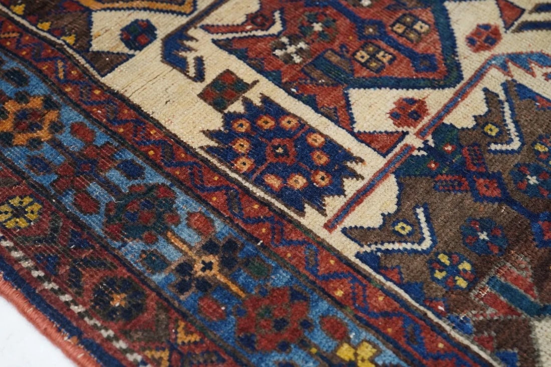 Antique Afshar Rug 3'5'' x 3'7'' - 5