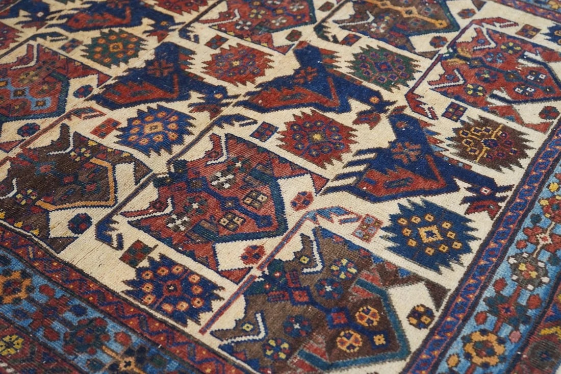 Antique Afshar Rug 3'5'' x 3'7'' - 6