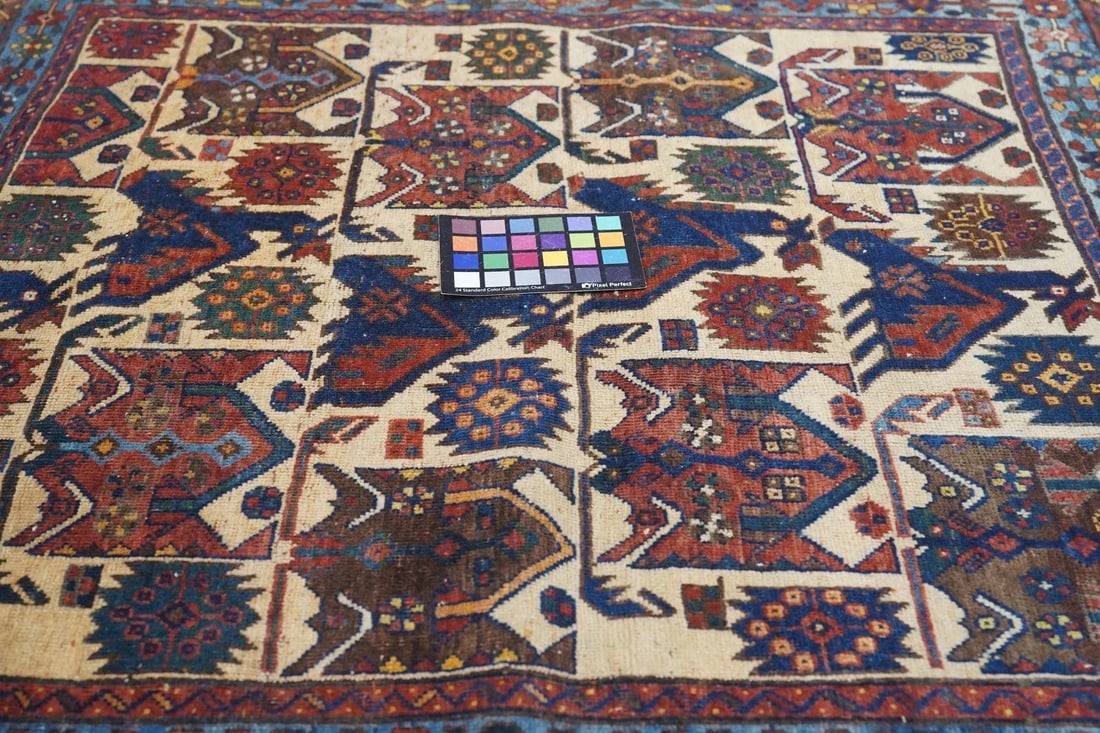 Antique Afshar Rug 3'5'' x 3'7'' - 9