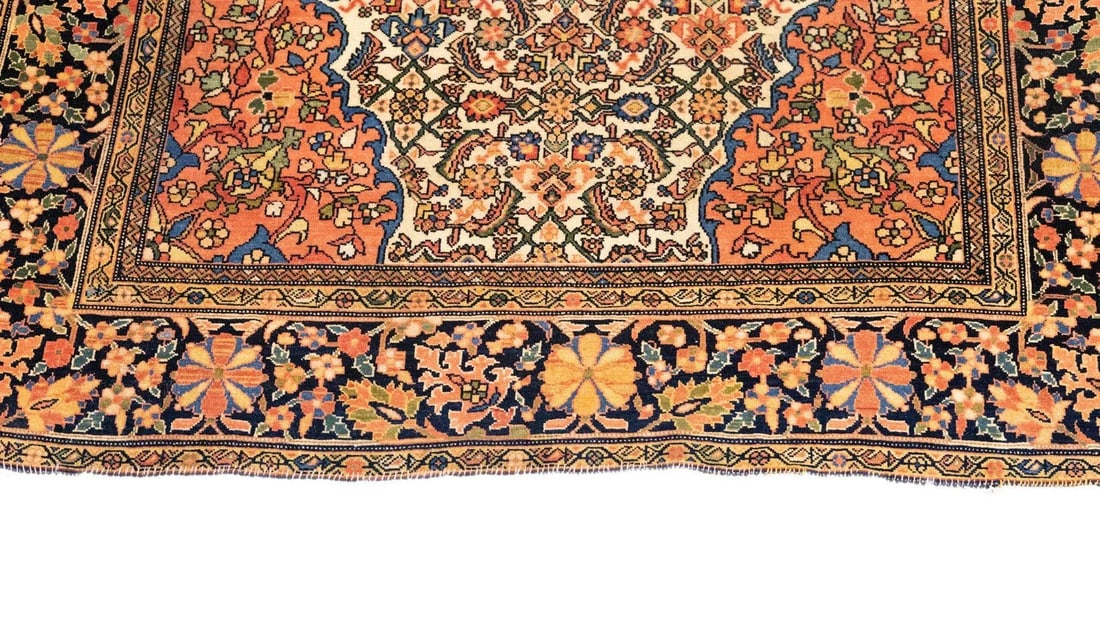 Late 18th Century Antique Farahan Sarouk Rug 3'5'' x 5' - 7