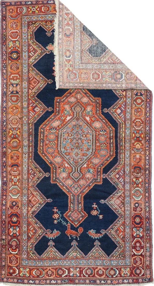 Antique Malayer Rug 5'2'' x 10'2'' - 5