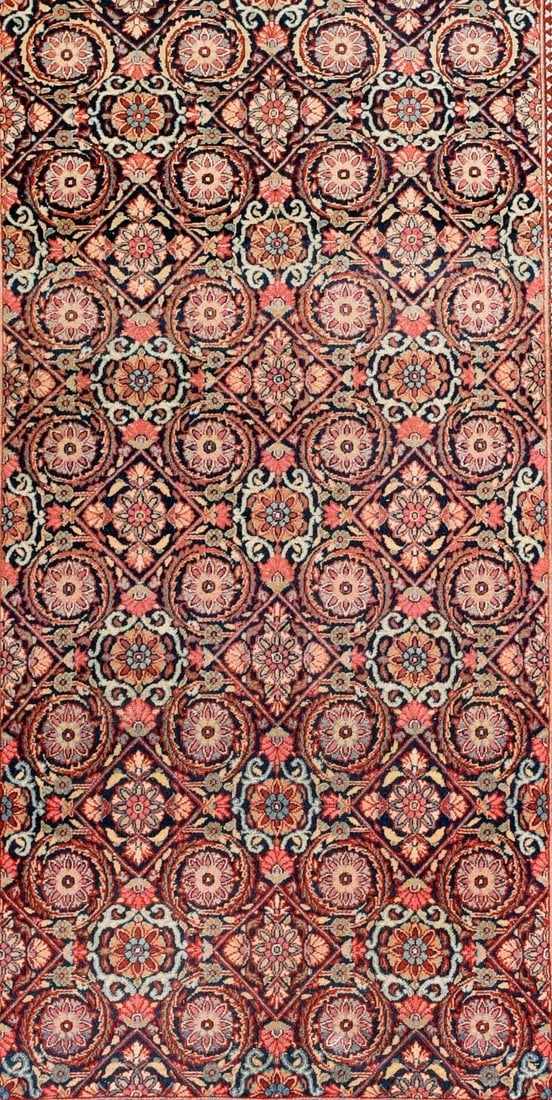 Antique Kashan Dabir Rug 4'4'' x 6'10'' - 3