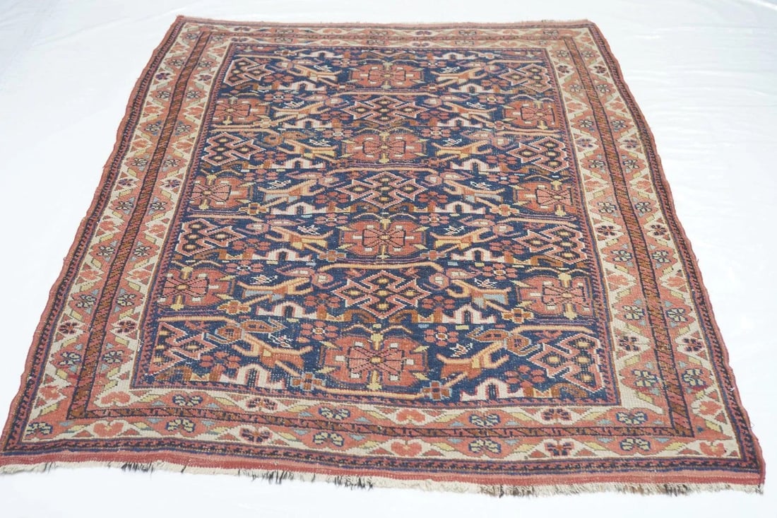 Antique Afshar Rug 4'2'' x 5'9'' - 10