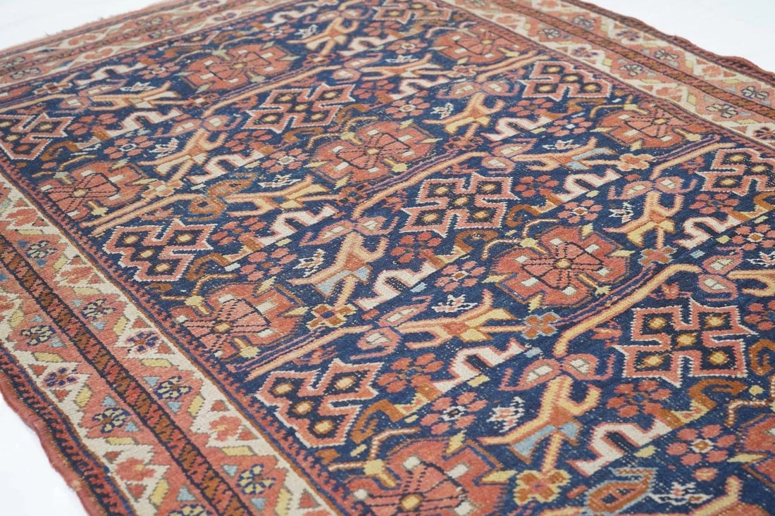 Antique Afshar Rug 4'2'' x 5'9'' - 9