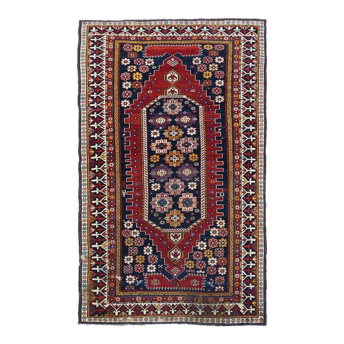 Late 18th Century Antique Shirvan Rug 4'0'' x 6'9'' (1 of 9)