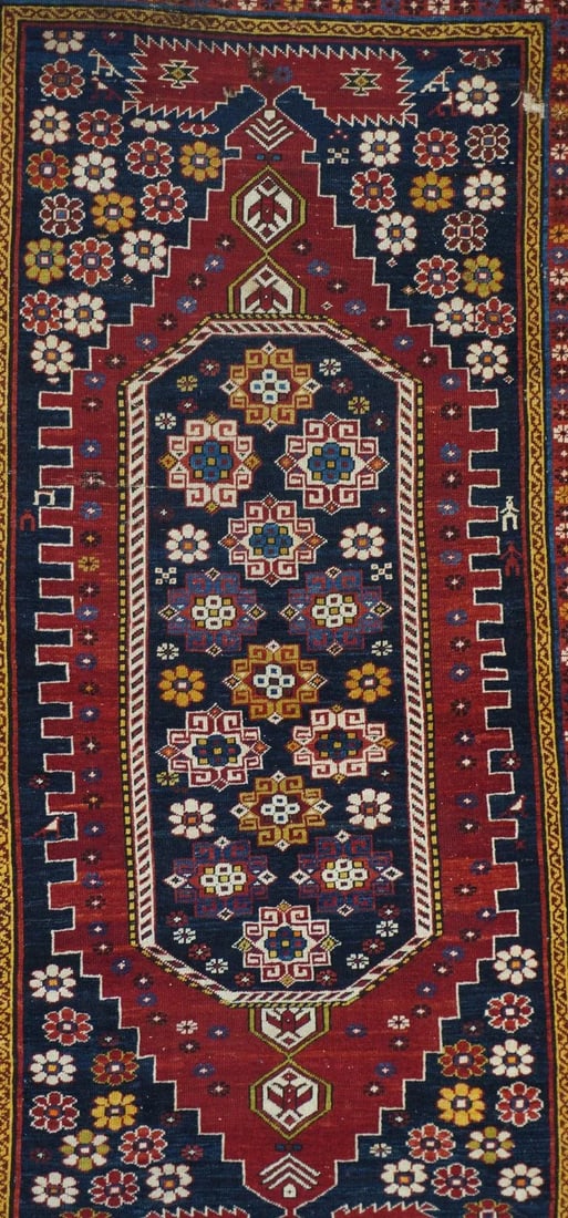 Late 18th Century Antique Shirvan Rug 4'0'' x 6'9'' - 3