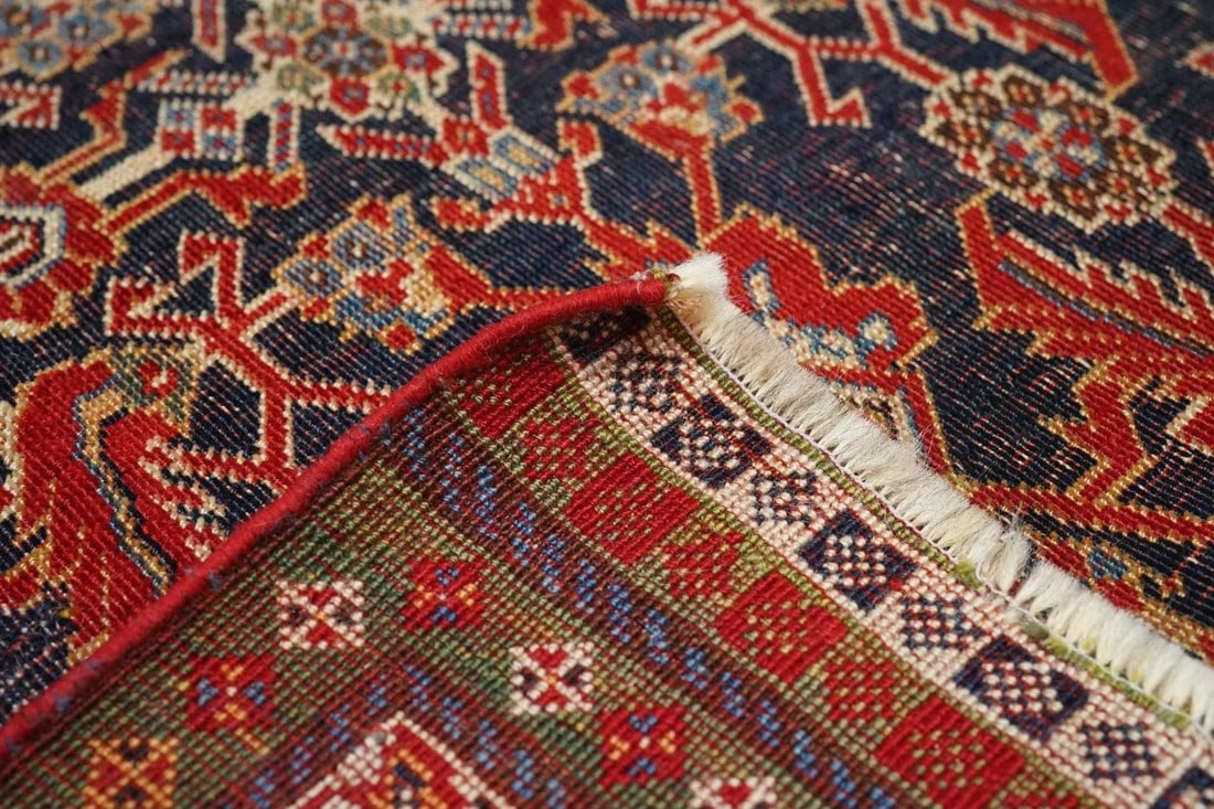Late 18th Century Antique Qashqai Rug 3'8'' x 7'7'' - 10