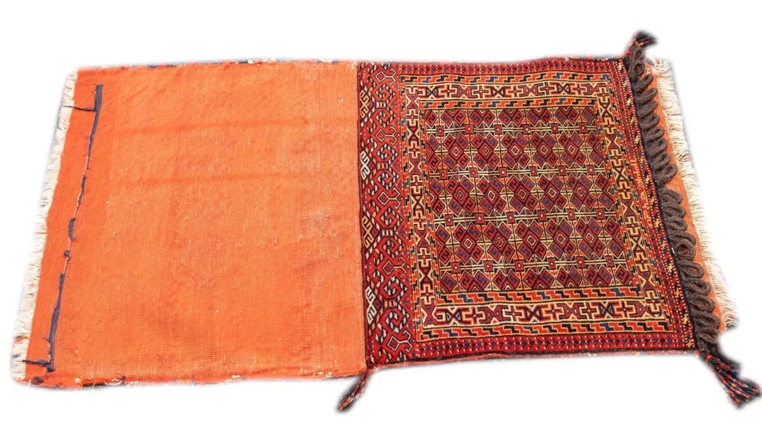 Antique Persian Turkmen Saddle Bag (One of Pair) 2'2'' X 3'4'' - 5