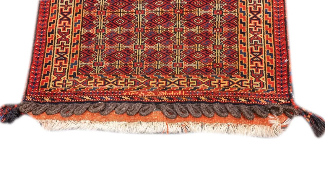 Antique Persian Turkmen Saddle Bag (One of Pair) 2'2'' X 3'4'' - 7