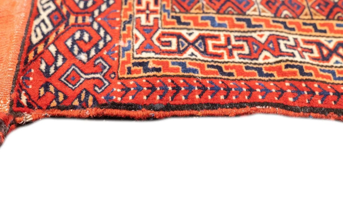 Antique Persian Turkmen Saddle Bag (One of Pair) 2'2'' X 3'4'' - 8