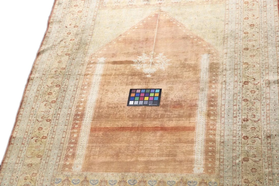 Late 18th Century Antique Persian Silk Haji Jalili Tabriz Rug 4'1'' X 5'5'' - 3