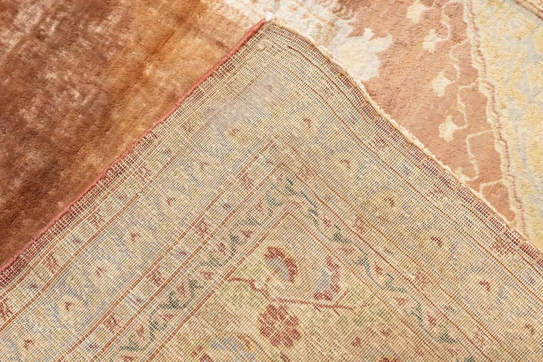 Late 18th Century Antique Persian Silk Haji Jalili Tabriz Rug 4'1'' X 5'5'' - 4