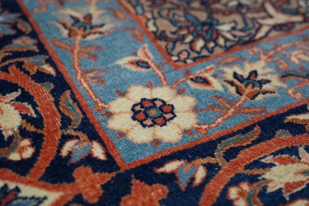 Late 18th Century Antique Mohtasham Kashan Rug 4'7'' x 6'8'' - 6
