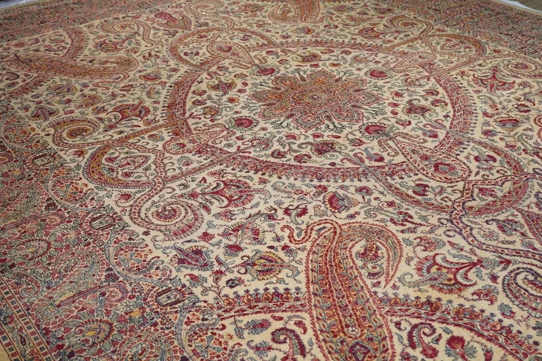 Antique Kerman Rug 11'3'' x 15'5'' - 8