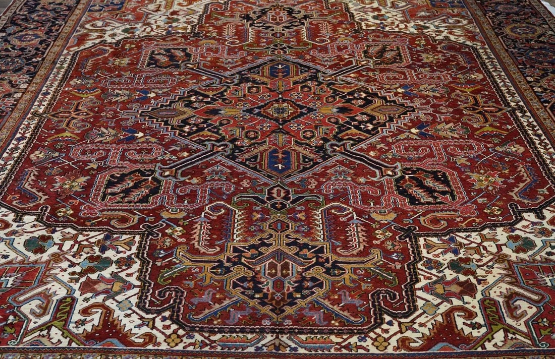 Vintage Heriz Rug 11'6'' X 14'1'' - 5