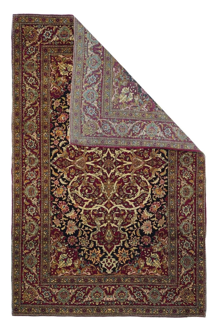 Antique Tehran Rug 4'8'' x 7'4'' - 2