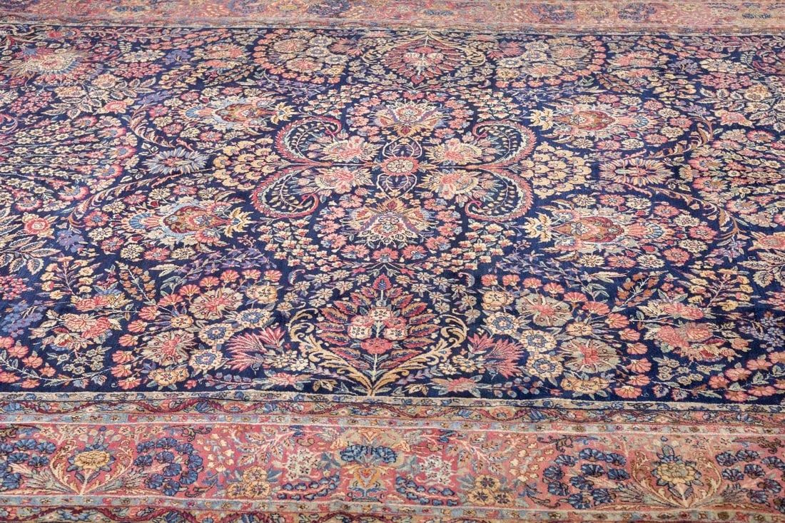 Antique Persian Kerman Rug 10'1'' x 14'3'' - 11