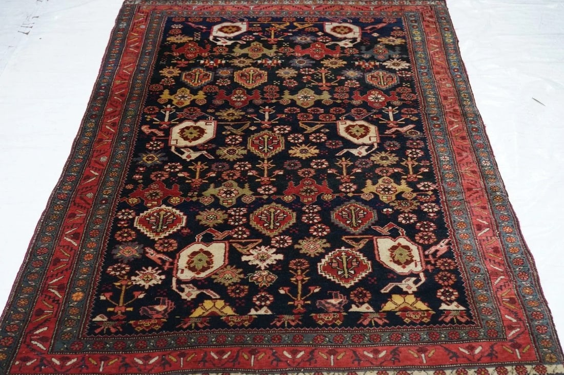 Antique Bidjar Rug 4'2'' x 6'6'' - 10