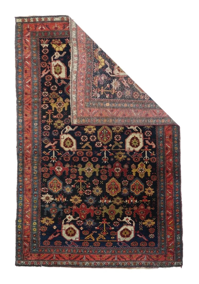 Antique Bidjar Rug 4'2'' x 6'6'' - 4