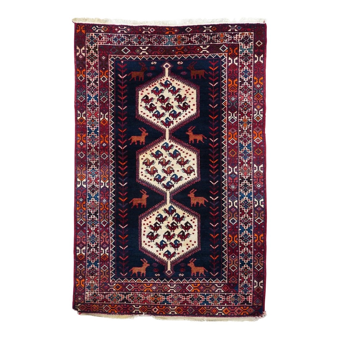 1970s Vintage Hamadan Rug 4'3'' x 6'6'' (1 of 11)