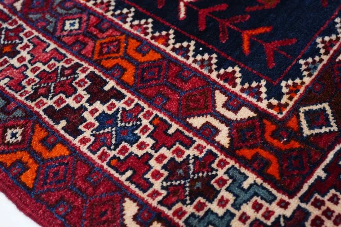 1970s Vintage Hamadan Rug 4'3'' x 6'6'' - 9