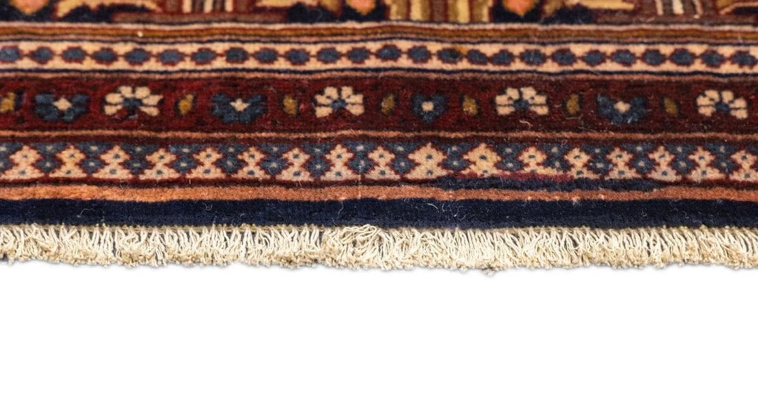 Antique Persian Dabir Kashan Manchester Rug 5' x 6'11'' - 12
