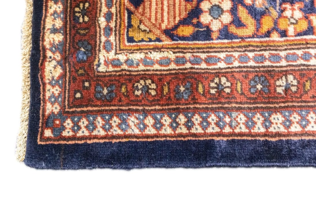 Antique Persian Dabir Kashan Manchester Rug 5' x 6'11'' - 8