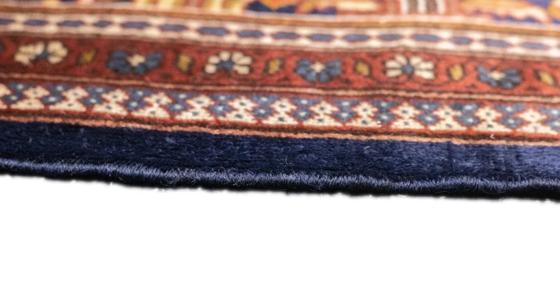Antique Persian Dabir Kashan Manchester Rug 5' x 6'11'' - 9