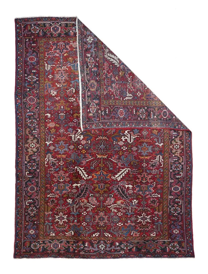 Vintage Heriz Rug 8'1'' X 11'3'' - 2