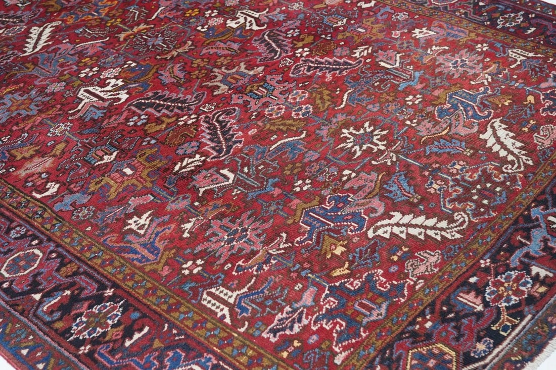 Vintage Heriz Rug 8'1'' X 11'3'' - 7
