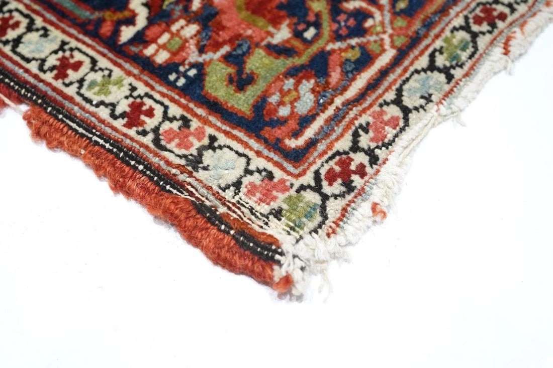 Antique Red Heriz Serapi Rug 4'10'' x 6'9'' - 8