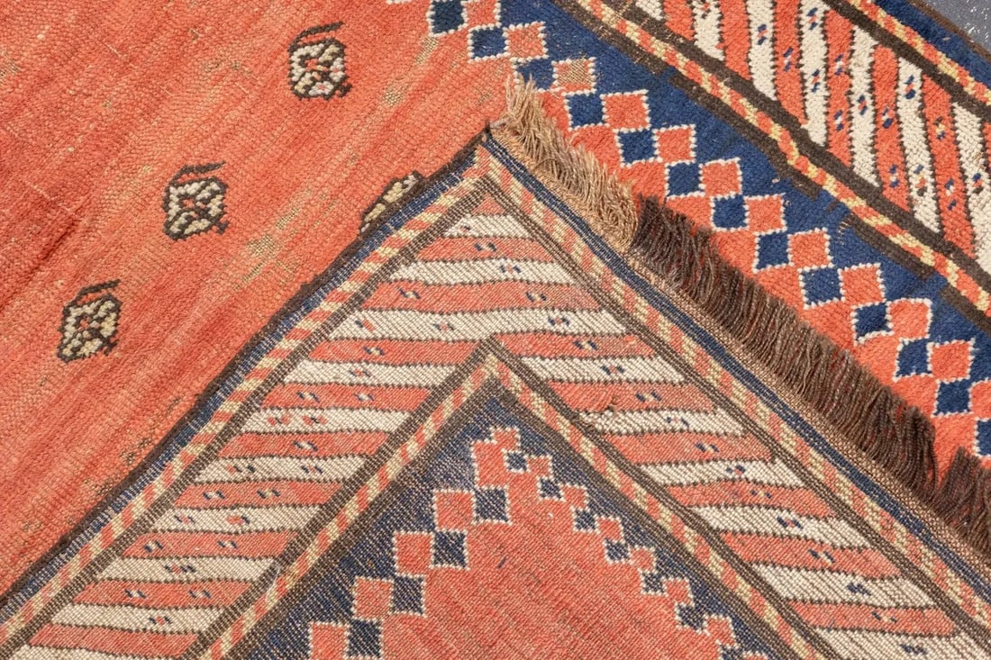 Late 18th Century Antique Caucasian Kazak Rug 3'9'' x 6'10'' - 7